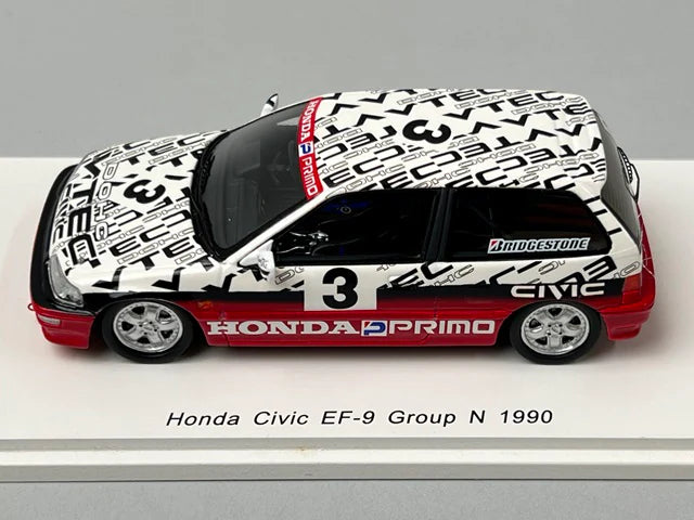 1:43 Spark S5459 Honda Civic EF-9 Group N 1990 #3 Satoru Nakajima