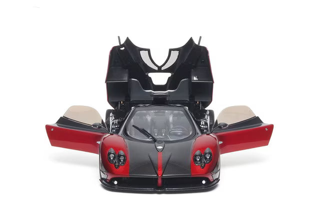 [ Pre-order ] 850612001 BBR 1:18 Pagani Zonda cinque Roadster full open Rosso Dubai - BASIC PACK
