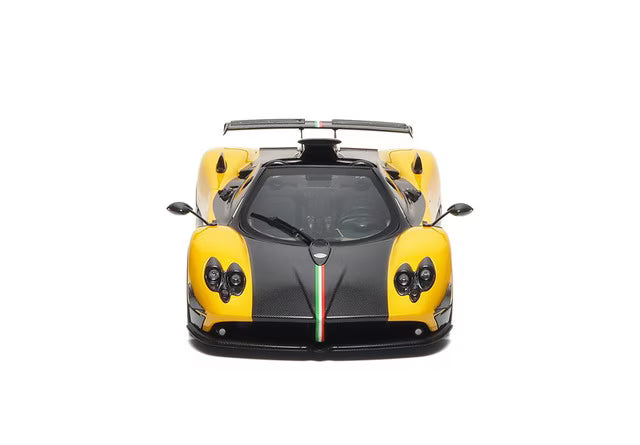 [ Pre-order ] 850613001 BBR 1:18 Pagani Zonda cinque Roadster full open Giallo Ginevra - BASIC PACK