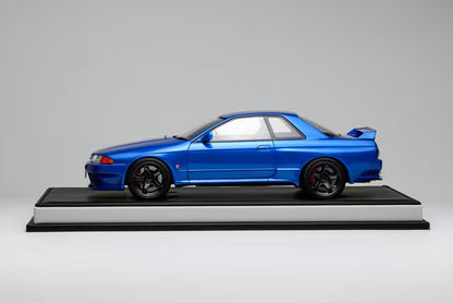MH027BE MOTORHELIX 1:18 Nissan Skyline GT-R (R32) Customized Version Bayside Blue