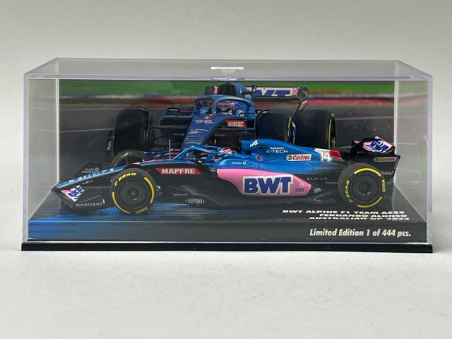 1:43 MINICHAMPS 447220314 BWT Alpine F1 A522 Australian GP 2022 #14 F. Alonso