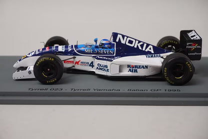 1:43 Spark S6975 Tyrrell 023 Yamaha Italian GP 1995 #4 M. Salo Mild Seven specification