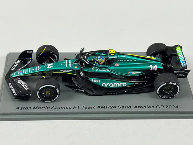 1:43 Spark S9529 Aston Martin Aramco F1 Team AMR24 Saudi Arabian GP 2024 #14 F. Alonso