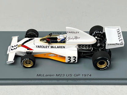 1:43 Spark S5740 McLaren M23 US GP 1974 #33 J. Mass