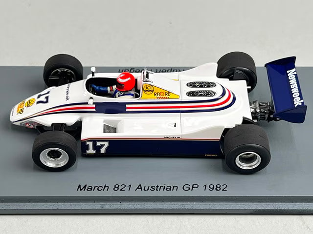 1:43 Spark S7177 March 821 Austrian GP 1982 #17 R. Keegan