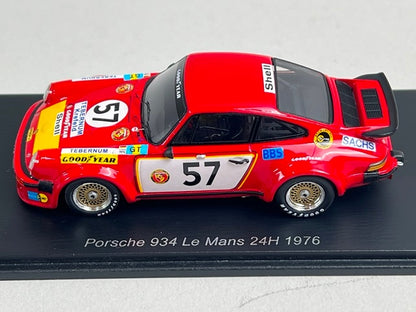 1:43 Spark S9819 Porsche 934 Le Mans 24H 1976 #57 T. Schenken / T. Hezemans