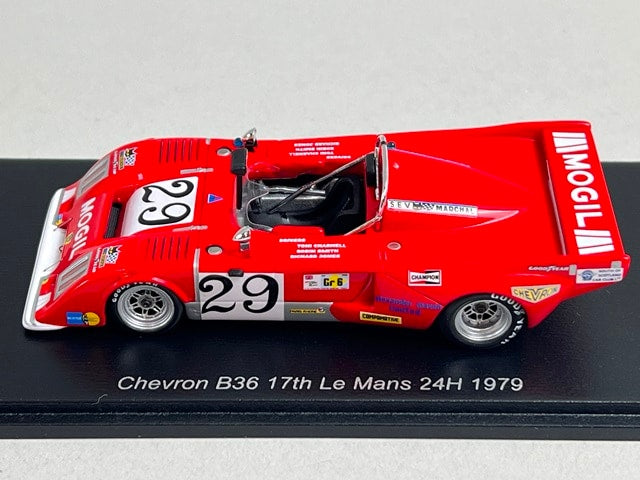 1:43 Spark S9415 Chevron B36 Le Mans 24H 17th 1979 #29 T. Charnell / R. Jones / R. Smith