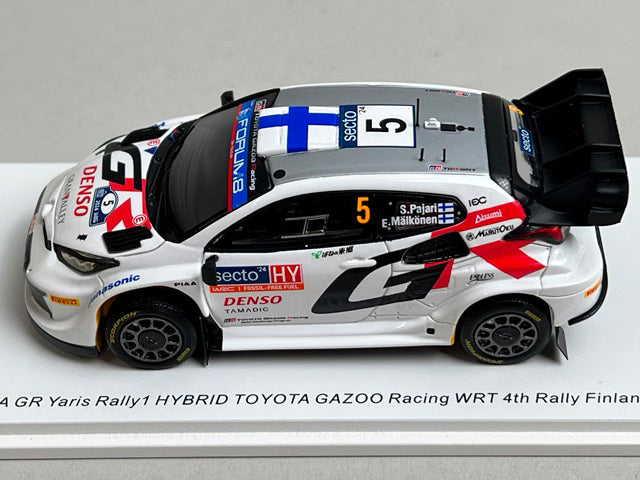 1:43 Spark S6878 Toyota GR Yaris Rally1 Hybrid Gazoo Racing WRT 4th Finland Rally 2024 #5