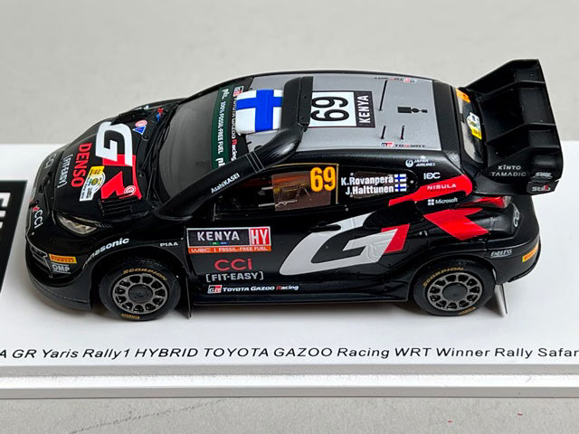 1:43 Spark S6873 Toyota GR Yaris Rally1 Hybrid Gazoo Racing WRT Safari Rally Winner 2024 #69