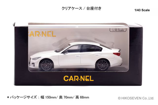 CN432602 CAR-NEL 1:43 Nissan Skyline 400R Limited (V37) 2026 Brilliant White Pearl