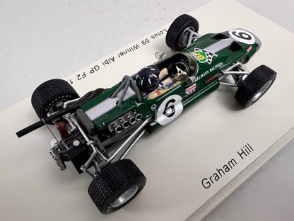1:43 Spark S4277 Lotus 59B F2 Albi GP 1969 Winner #4 G. Hill