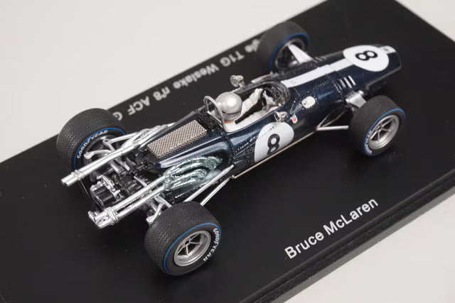 1:43 Spark S1624 Eagle T1G Weslake F1 France GP 1967 #8 B. McLaren