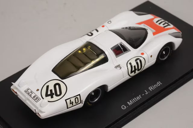 1:43 Spark S3477 Porsche 907 Le Mans 24H 1967 #40 G. Mitter / J. Rindt