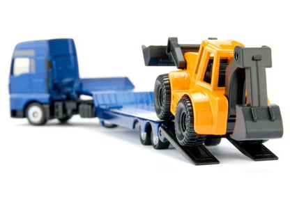 SK1761 SIKU MAN Backhoe Loader Transport Trailer