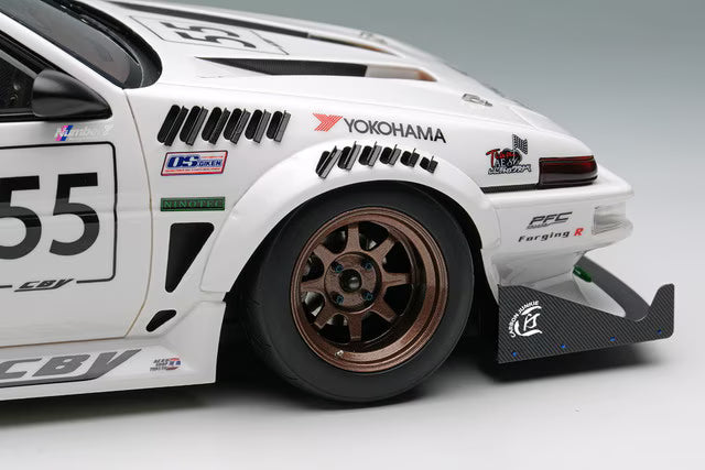 [ Pre-order ] EML142 Make Up EIDOLON 1:18 Toyota Crystal Body YOKOHAMA CBY Sprinter Trueno GT-APEX (AE86) (3-Door)