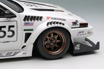 [ Pre-order ] EML142 Make Up EIDOLON 1:18 Toyota Crystal Body YOKOHAMA CBY Sprinter Trueno GT-APEX (AE86) (3-Door)