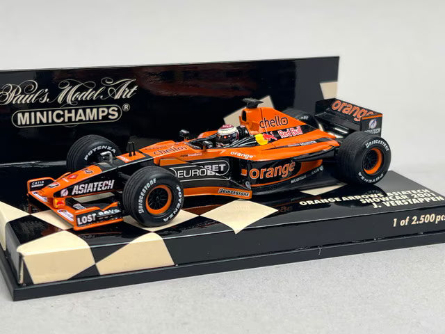 1:43 MINICHAMPS 430010084 Orange Arrows Asiatech Show Car 2001 J. Verstappen #14