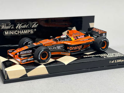 1:43 MINICHAMPS 430010084 Orange Arrows Asiatech Show Car 2001 J. Verstappen #14