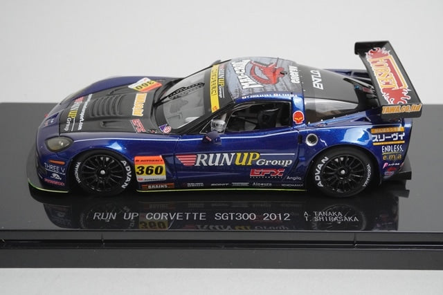 1:43 EBBRO 44760 Chevrolet RUN UP Corvette SGT300 2012 #360 Atsushi Tanaka model car