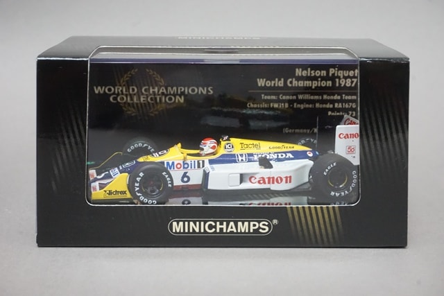 1:43 MINICHAMPS 436870006 Williams Honda FW11B World Champion 1987 #6 N.Pique model car