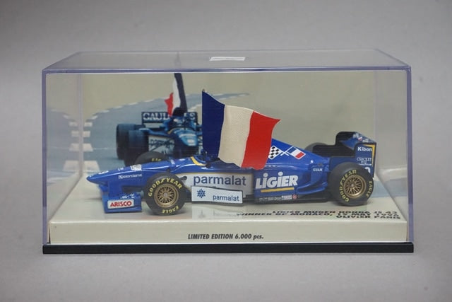 1:43 MINICHAMPS 430960099 Ligier Mugen Honda JS43 Monaco GP Winner O.Panis 1996 #9