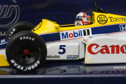 1:43 MINICHAMPS 400850005 Williams Honda FW10 Brands Hatch Winner 1985 #5 N.Mansell