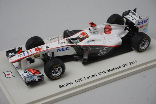 1:43 SPARK SJ005 Sauber C30 Ferrari Monaco GP 2011 #16 model car