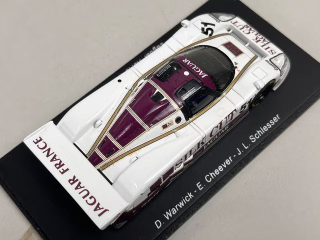 1:43 Spark S0755 Jaguar XJR6 Le Mans 24H 1986 #51 Silk Cut