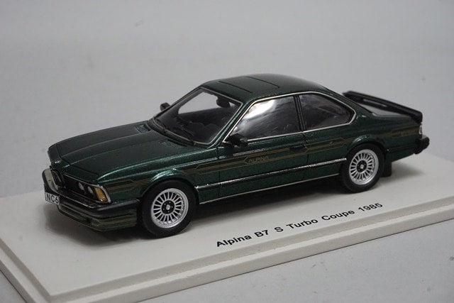 1:43 SPARK S0743 BMW Alpina B7 S Turbo Coupe 1985 Metallic Green model car