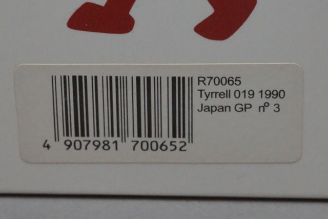 1:43 Reve R70065 Tyrrell 019 Japanese GP Satoru Nakajima 1990 #3