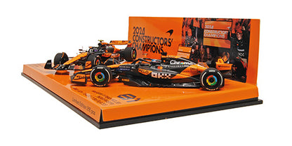 [ Back-order ] MINICHAMPS 532240481 1:43 McLaren Norris Piastree Abudhabi 2024 Set model car