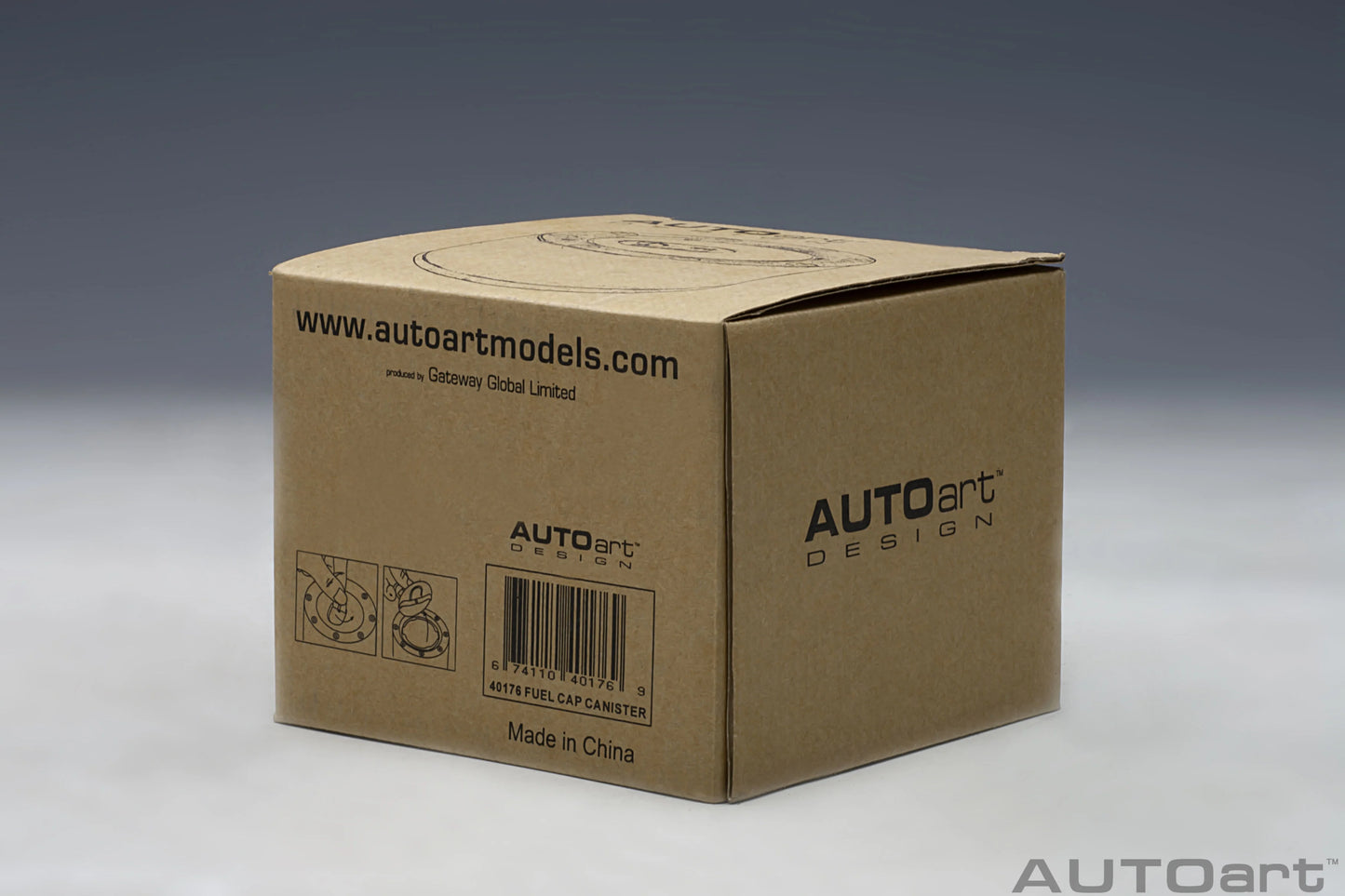 [ Back-order ] AUTOart 40176 Fuel cap box Accessory case diameter 9.8ｃｍ