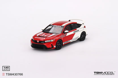 [ Back-order ] TSM TSM430766 1:43 Honda Civic Type R 2023 #1 Pace Car Red model car