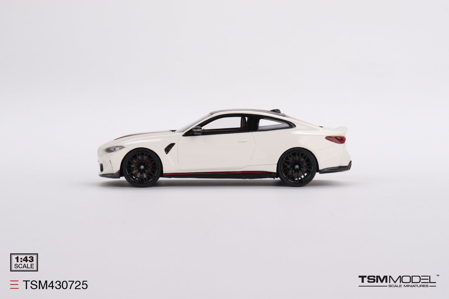 [ Back-order ] TSM TSM430725 1:43 BMW M4 CSL Alpine White model car