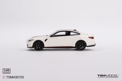 [ Back-order ] TSM TSM430725 1:43 BMW M4 CSL Alpine White model car