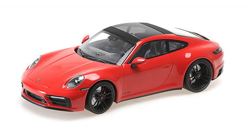 [ Back-order ] MINICHAMPS 155063100 1:18 Porsche 911 Carrera 4 GTS 2020 Red model car