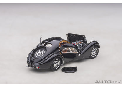 [Back-order] AUTOart 50946 1:43 Bugatti Type 57SC Atlantic 1938 (Black/Disc Wheel)