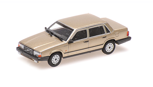 [ Back-order ] MINICHAMPS 870171700 1:87 Volvo 740 GL 1986 Gold model car