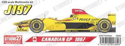 [ Back-order ] Studio27 FK20341 1:20 J197 Canadian GP 1997 Multimedia Kit