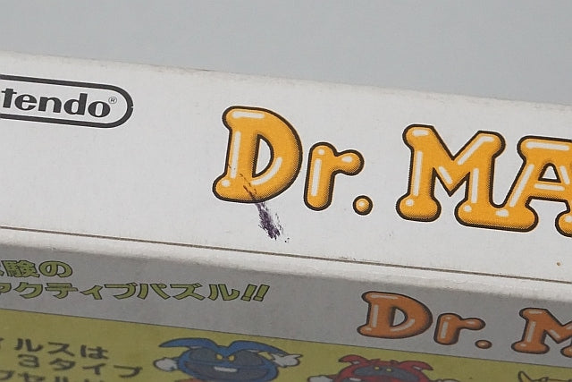 FC Famicom Dr. Mario with box and manual, Nintendo Entertainment System (NES) Game software Japan ver.