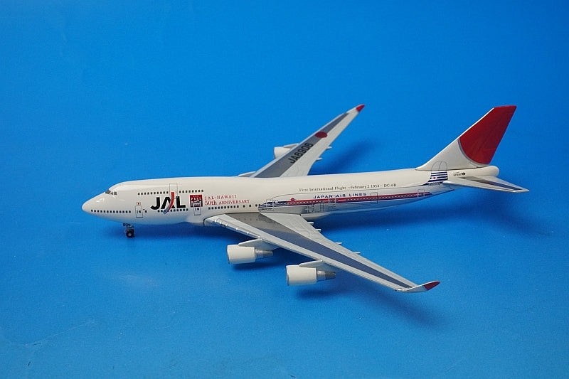 1:500 B747-400 JAL 50th Anniversary of International Flights JA8906 BJE2081 JALUX airplane model