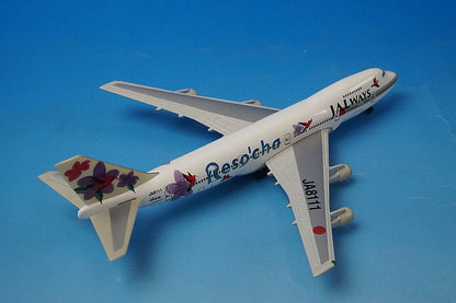 1:500 B747-200 JAL Reso'cha Purple JA8111 512503 Herpa airplane model