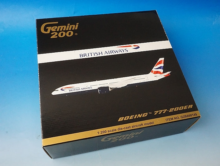 1:200 B777-200ER British G-YMMO G2BAW149 Gemini airplane model