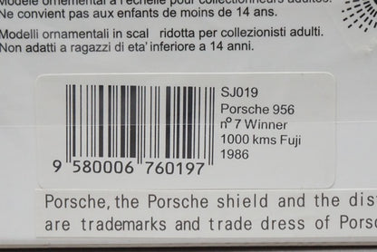 1:43 SPARK SJ019 Porsche 956 Fuji 1000km Winner 1986 #7