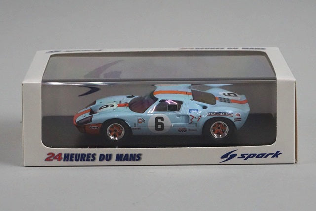 1:43 SPARK 43LM69 Ford GT40 Le Mans 24h Winner 1969 #6 Gulf