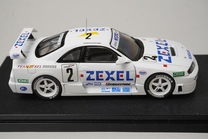 1:43 EBBRO 43978 ZEXEL Skyline R33 JGTC 1996 #2 White model car