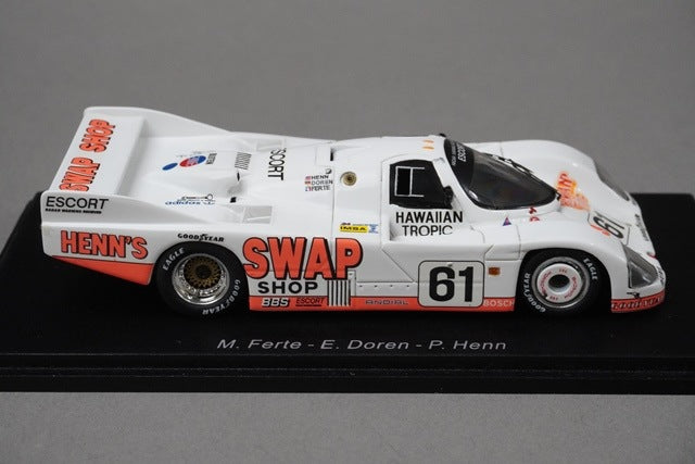 1:43 SPARK S1910 Porsche 962 Le Mans 1984 #61 model car