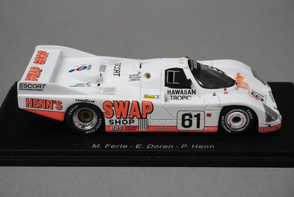 1:43 SPARK S1910 Porsche 962 Le Mans 1984 #61 model car