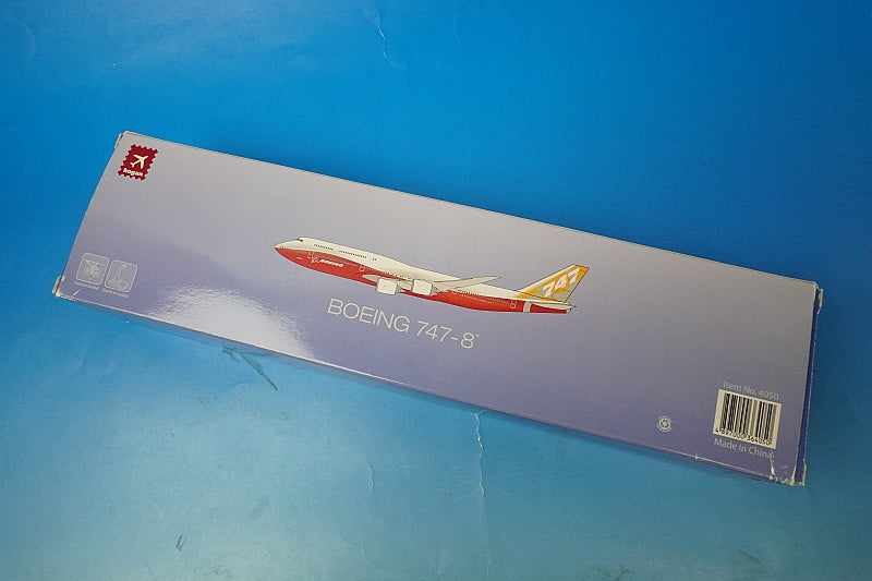 1:200 B747-8 Boeing House Color ROLLOUT Wing Flight Attitude *Registration Number Not Assigned 4050 Hogan airplane model