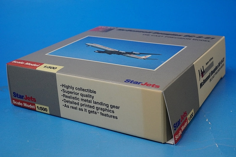 1:500 DC-8-61 JAL Old Tsurumaru Paint JA8041 StarJets airplane model